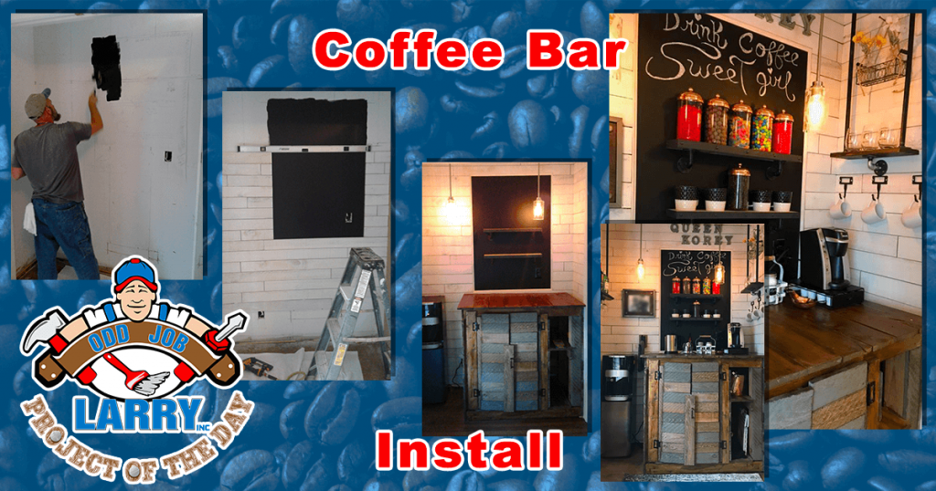 handyman coffee bar installation kenosha racine & lake county