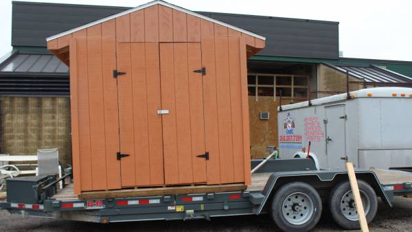 Custom-Built Shed Loaded and Ready to Go