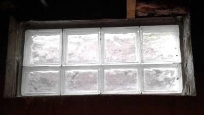 glass block window, basement windows, kenosha basement window replacement