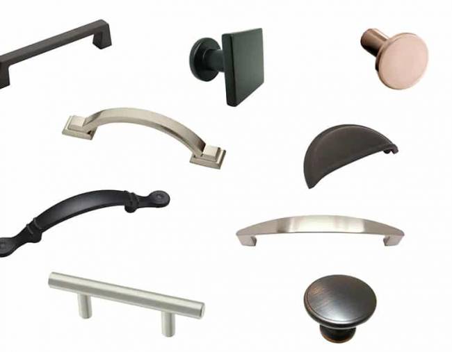 different types of handles, cabinet hardware options, odd job larry