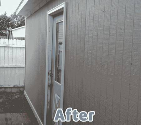 before and after of new siding installation