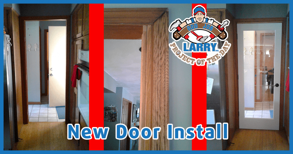 Before and After Handyman Door Installation