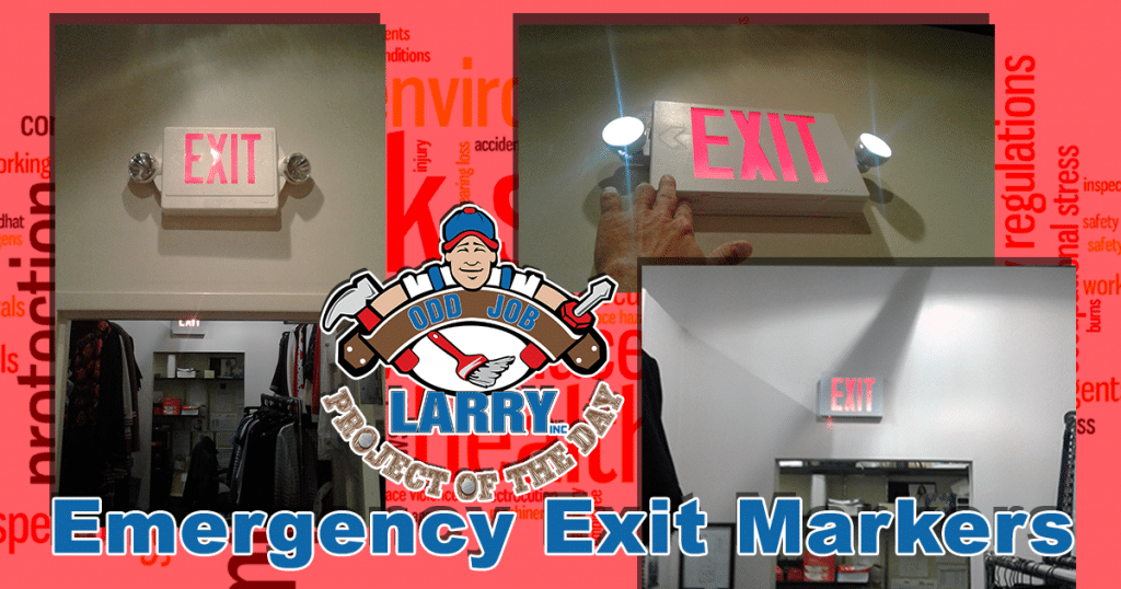 handyman exit sign installation