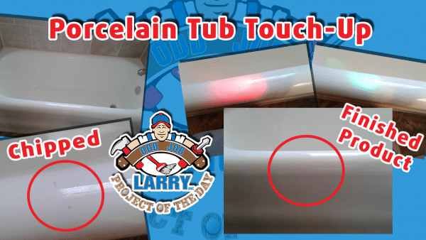 odd job larry handyman repair porcelain tub using epoxy and uv