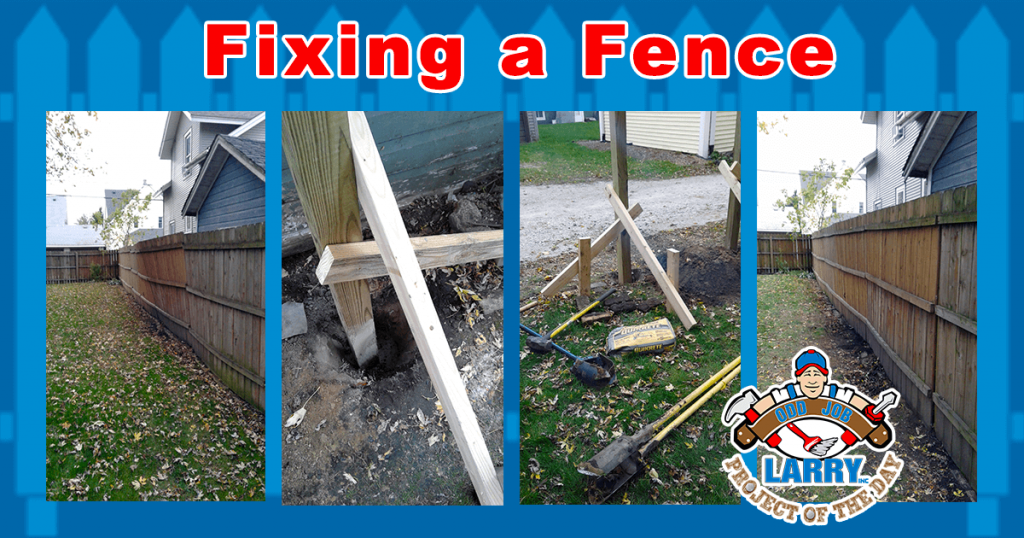 kenosha handyman leaning fence repair